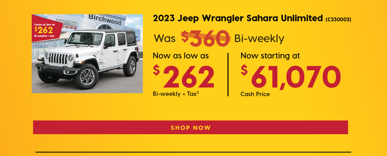 Birchwood Chrysler Dodge Jeep Ram Liquidation Sale